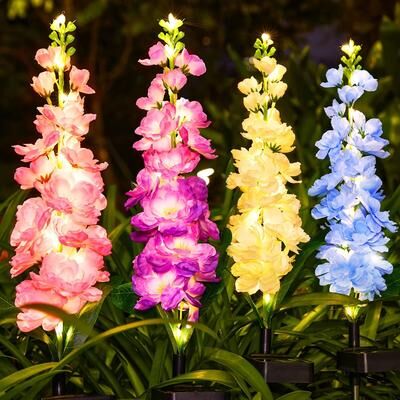 Outdoor Solar Garden Lights Solar Lights For Outside With 36 LEDs, 4 Pack Outdoor Solar Flowers Lights, Upgraded Solar Garden Lights For Yard Patio Solar Lights For Outside With 36 LEDs, 4 Pack Outdoor Solar Flowers Lights, Upgraded Solar Garden Lights Fo