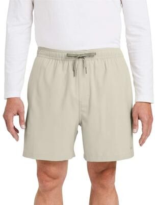 HUK H200184 Men's Pursuit Volley Shorts in Khaki size XL   Polyester/Spandex Blend