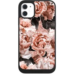 Nivocase Handyhülle für Apple iPhone 11 Hülle NIVOpure Case Schwarz Blume Rose Vintage (Apple iPhone 11), Smartphone Hülle, Schwarz