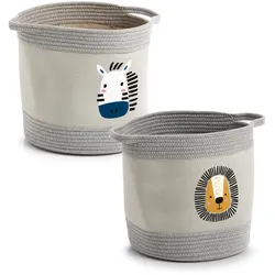HTI-Living Aufbewahrungskörbe Animal 2er-Set