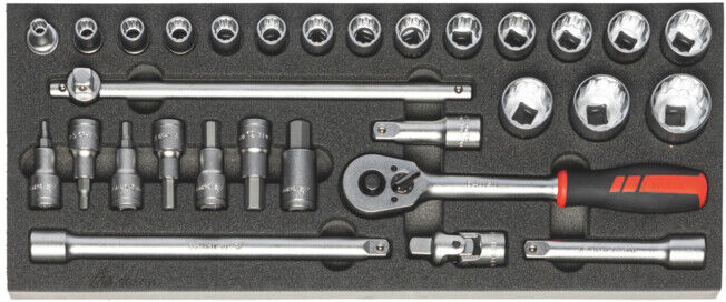 Holex Coffret de douilles 1/2 pouce, Nombre d'outils: 30 (953751 30)