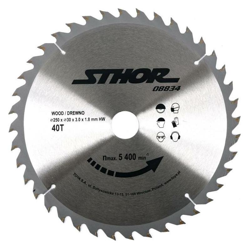 Yato PIŁA TARCZOWA Z WĘGLIKIEM D250 T40 d30 (08834)