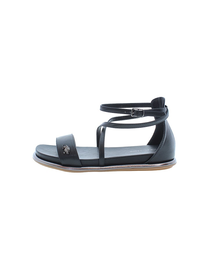 U.S. Polo Assn. Sandalen in Schwarz - 39