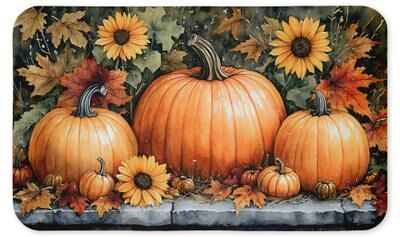 "Stupell Autumn Harvest Pumpkin Printed Anti-Fatigue Floor Mat, 30""x18"""