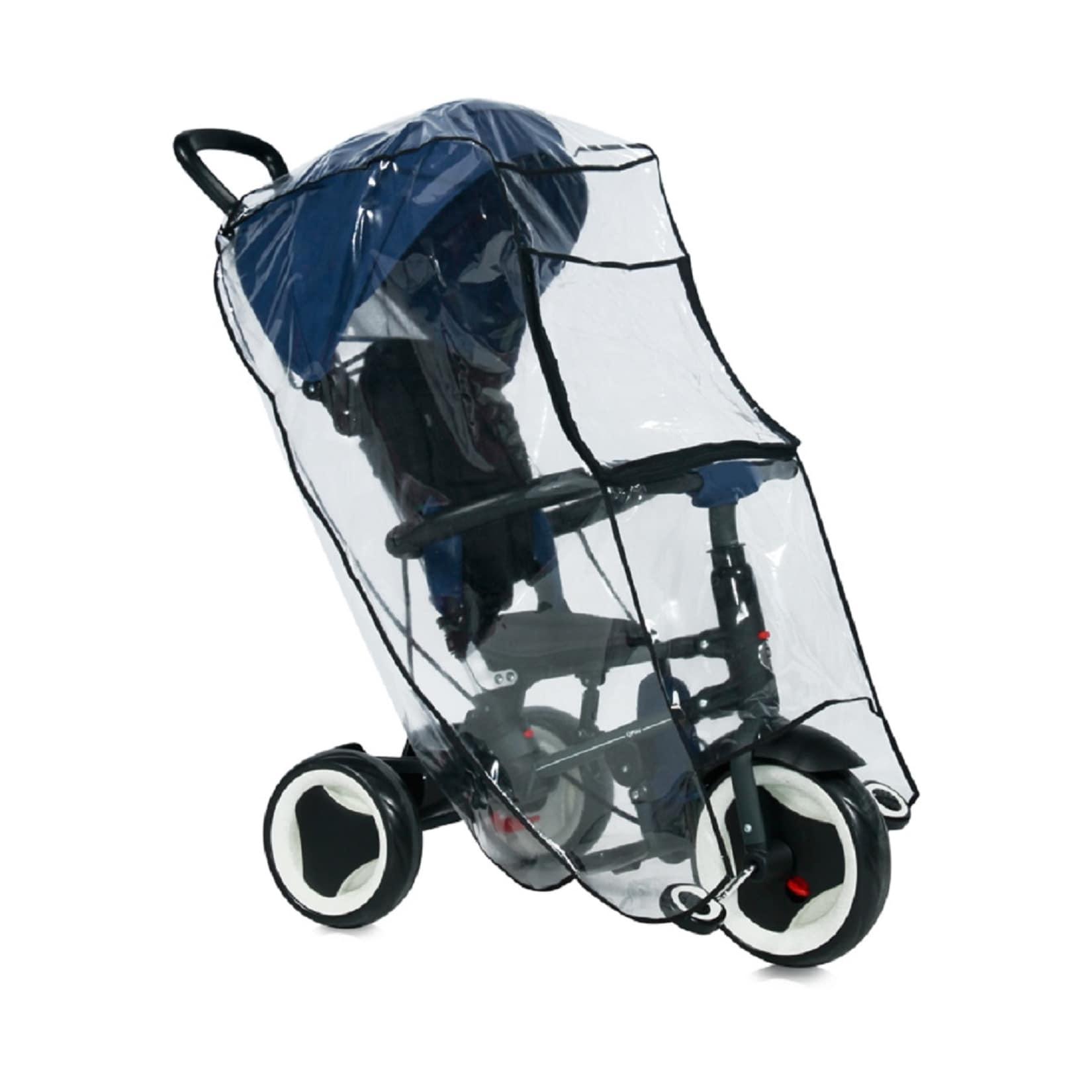 Lorelli Universal Regenschutz, Kinder Dreirad, Schutz vor Regen und Wind transparent