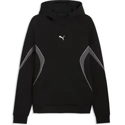 Puma Herren Freizeit / Mode Sommer GJ Kapuzensweats Kapuzensweats lg.Arm He/Uni PUMA SPORT Blocking Hoodie DK, Größe M in Schwarz Schwarz