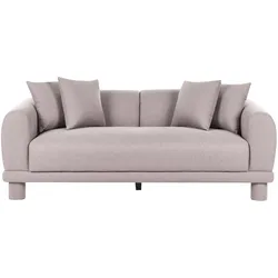 3-SITZER-SOFA Stoff Taupe Pori