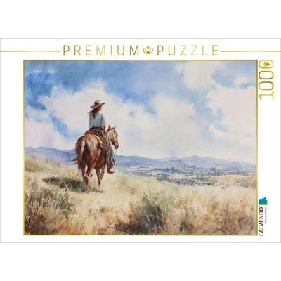 CALVENDO Puzzle Reiter der Prärie | 1000 Teile Lege-Größe 64x48cm Foto-Puzzle für glückliche Stunden, von , Calvendo Puzzle