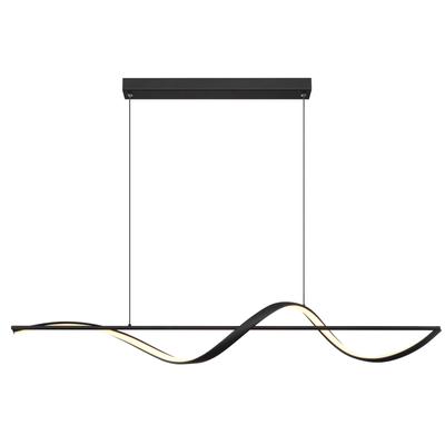 GLOBO LIGHTING LED Pendelleuchte "VIOLINO", schwarz, Leuchten, Hängelampe/Hängeleuchte/Wohnzimmer/Esstisch/elegant, LED Pendelleuchte