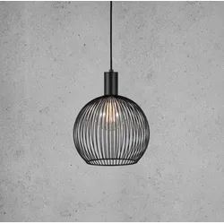 Design for the People Aver Metalldraht Pendelleuchte Schwarz ø30cm