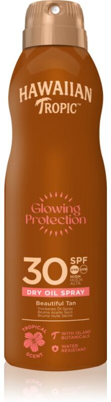 Hawaiian Tropic Glowing Protection Dry Oil Spray Trockenöl zum Bräunen im Spray SPF 30 180 ml