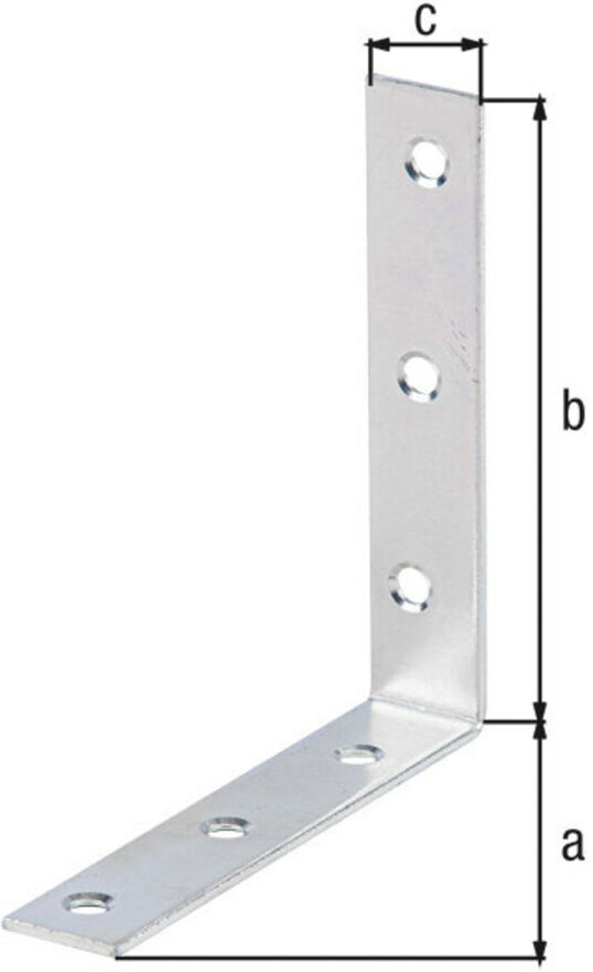 GAH Alberts Stuhlwinkel 100x100x19mm Stahl roh, gelb, sendz. (332358)