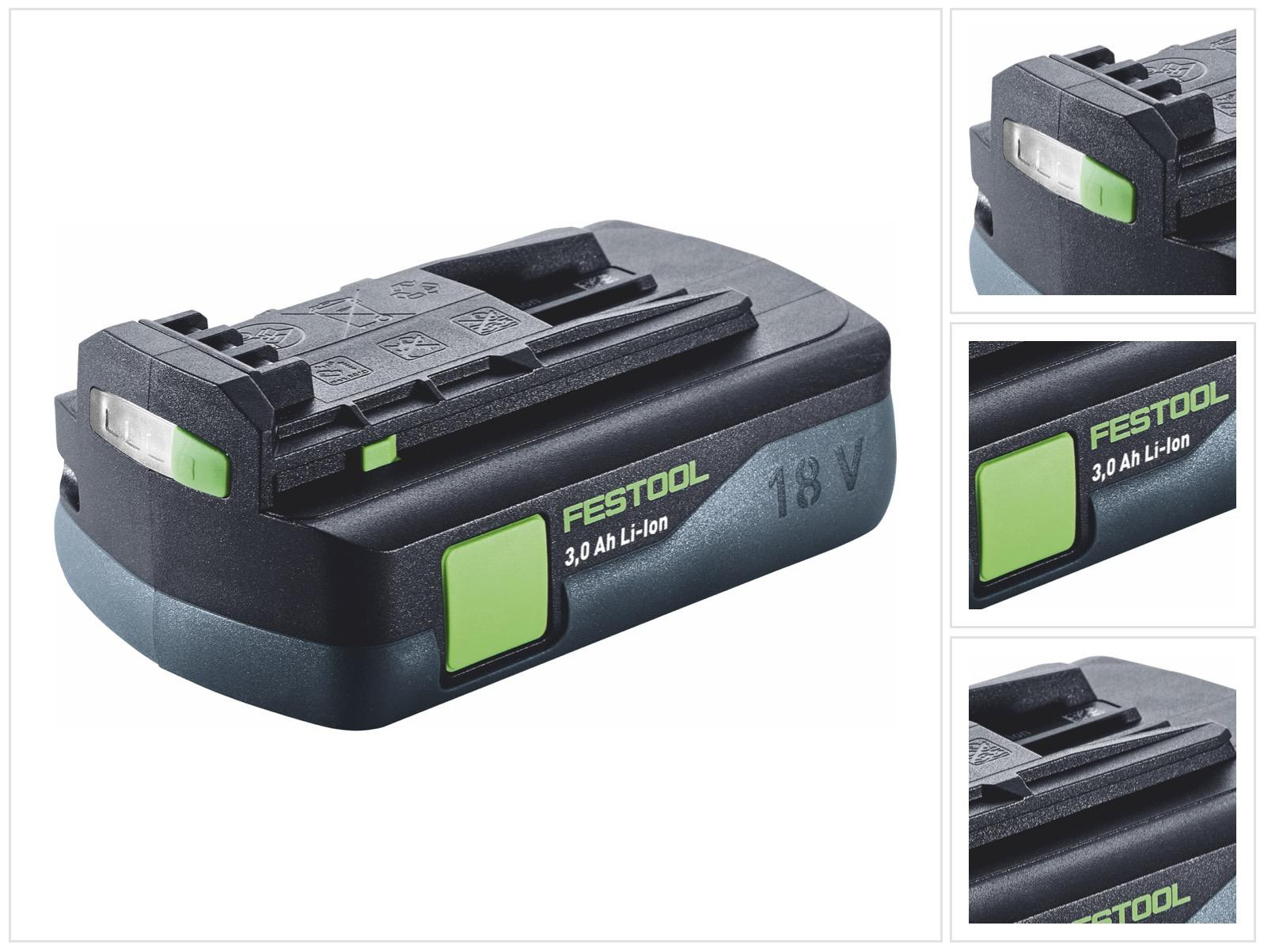 Festool BP 18 Li 3,0 C accu 18 V 3,0 Ah Li-Ion met laadindicator