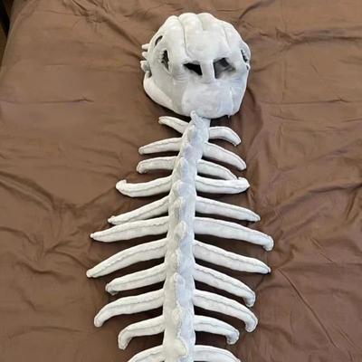 Useful Little Things Wearable Dinosaur Skeleton Costume Plush Cosplay Prop 31.5 In