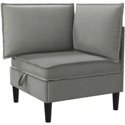 vidaXL, Sofa + Bettsofa, Perla (Ecksofa) (Ecksofa)