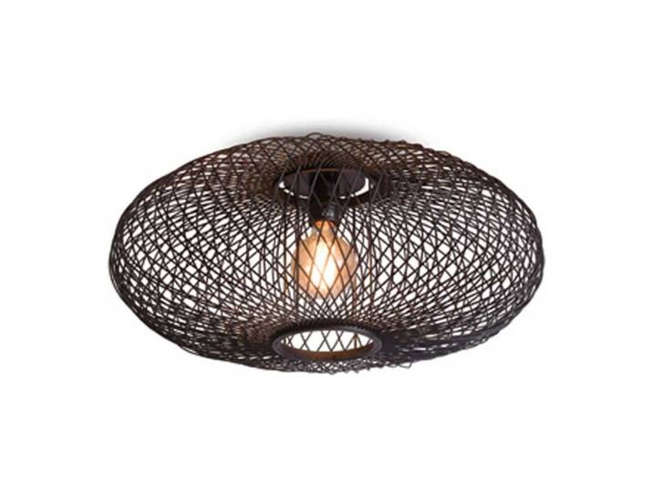Plafonnier en bambou noir D60