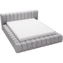 POLSTERBETT Italia 140x200 Grau