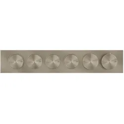 Gessi Origini Fertigmontageset Hochleistung-Thermostat mit Tasten-Bedienung, 4-Wege, Horizontale/Vertikale Wandmontage, 66226031, Farbe: Chrom