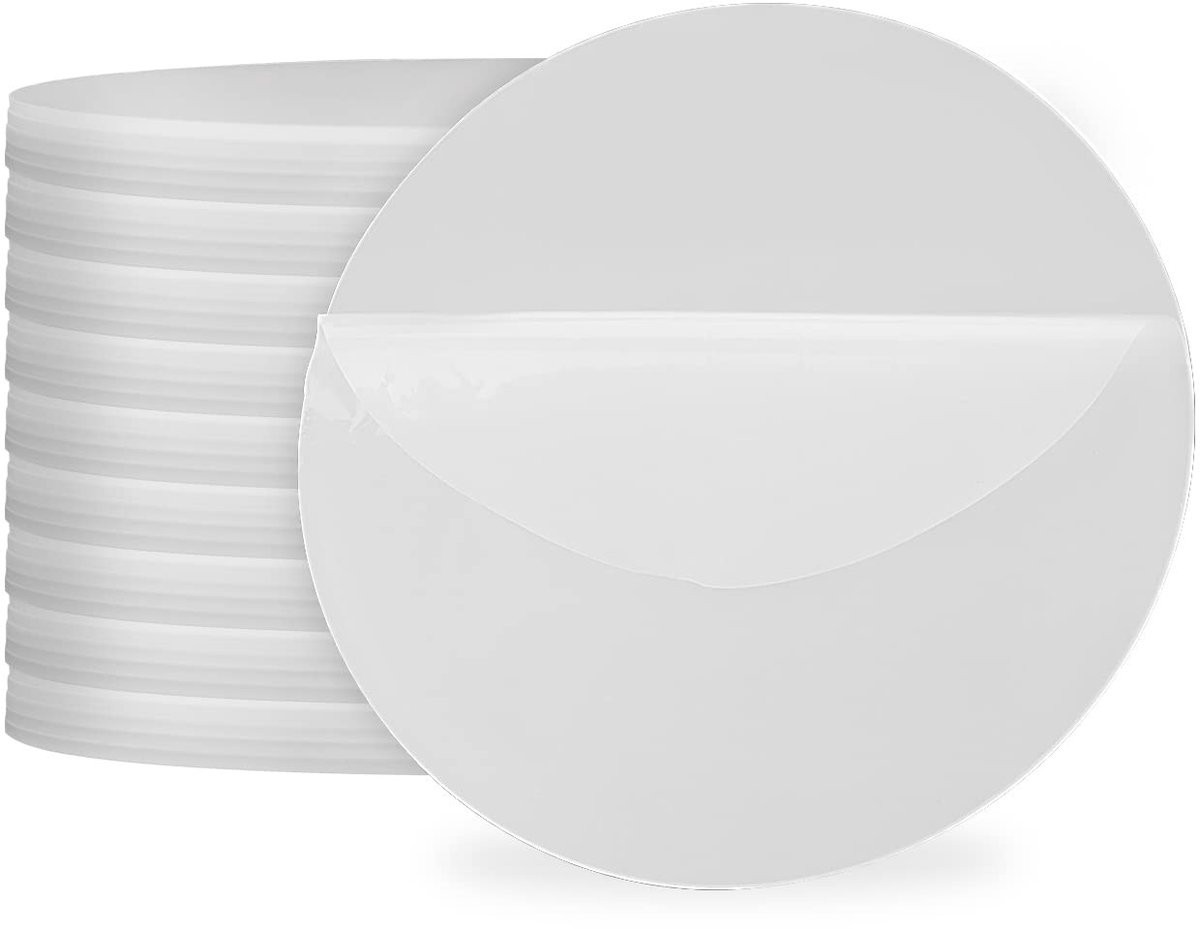 Dailygoods 40 stuks transparante ronde acrylcirkels van 10 cm voor knutselprojecten en schilderen