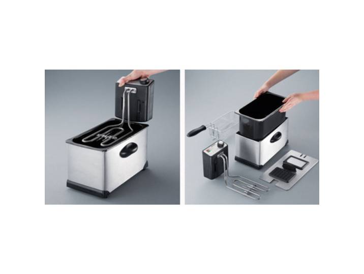 Friteuse électrique FR 3431, acier inoxydable/noir