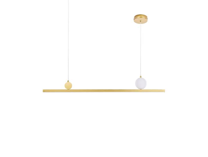 Lampe led suspendue métal doré