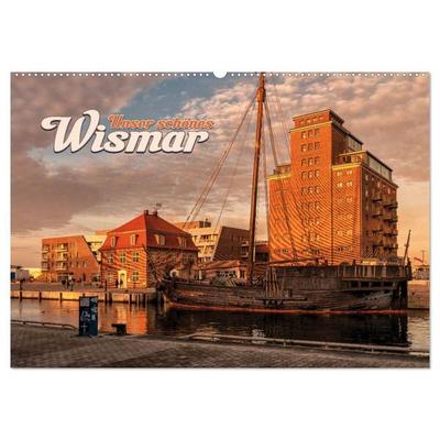 Unser schönes Wismar (Wandkalender 2027 DIN A2 quer), CALVENDO Monatskalender