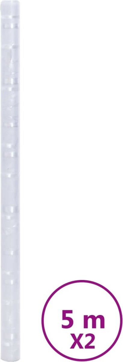 vidaXL Raamfolies Bamboepatroon Mat PVC - 2 stuks