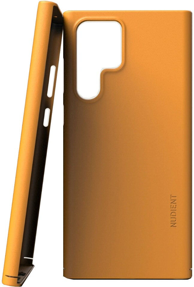 Nudient Thin Case V3 Samsung Galaxy S22 Ultra Bagside Cover - Saffron yellow