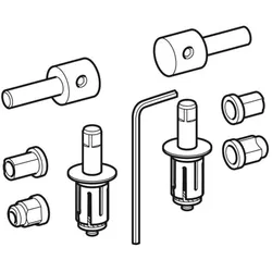 Geberit Vitelle Scharnier-Set 598144000 für WC-Sitz