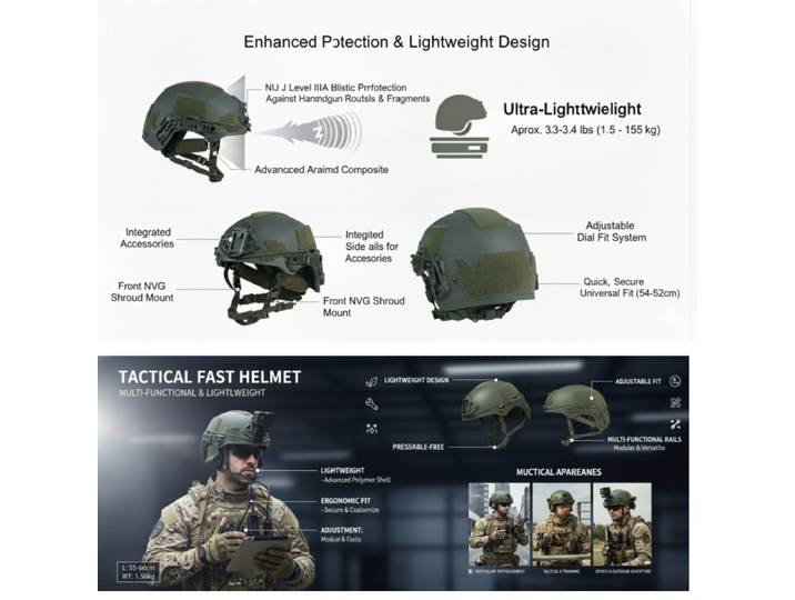 Casque tactique FAST en Kevlar, casque tactique FAST de haute qualité, casque tactique FAST Wendy avec coussin flottant suspendu, chasse en extérieur