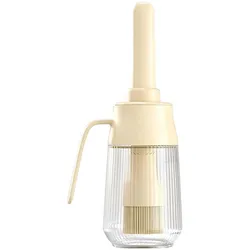 Avizar, Ölspender + Essigspender, Ölflasche 300ml Glas mit Silikonpinsel (300 ml)