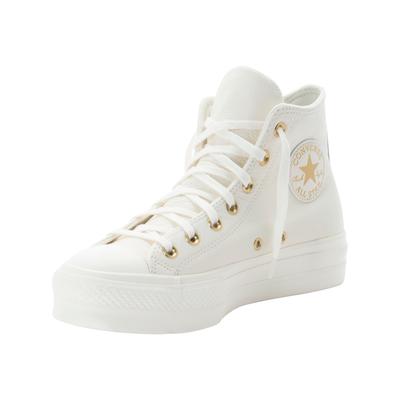 Sneaker CONVERSE "CHUCK TAYLOR ALL STAR LIFT PLATFORM GOLD", Damen, Gr. 39,5, gold (egret, egret, gold), Synthetik, Schuhe Sneaker
