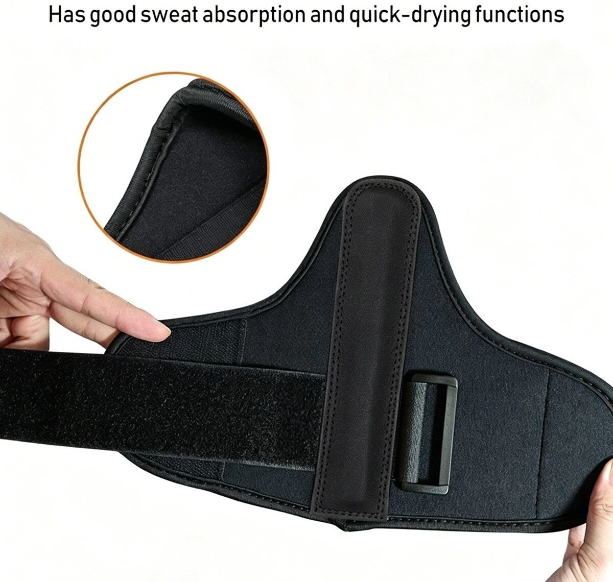 INF Golf-Handgelenktrainer zur Schwung- und Putt-Korrektur – Handgelenk-Scharnier-Stabilisator aus Kunststoff und Leder,