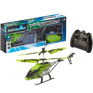 Revell Fluggerät 23940 Glowee 2.0 Hubschrauber, ferngesteuert, mit LED, Akku und Fernsteuerung, Länge 25 cm