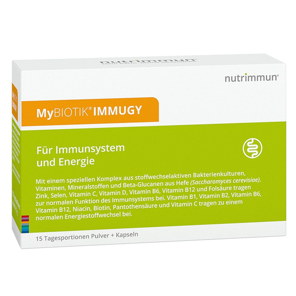 Mybiotik Immugy Kombipackung 15x2 g+30 Kapseln 15 St