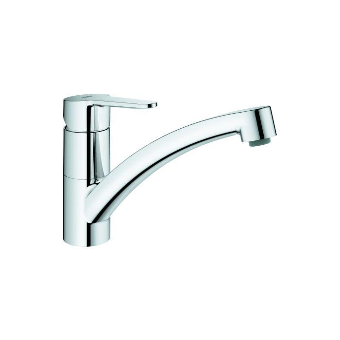 Grohe Spültisch-Einhebelmischer 31680000 chrom, schwenkbarer, flacher Auslauf