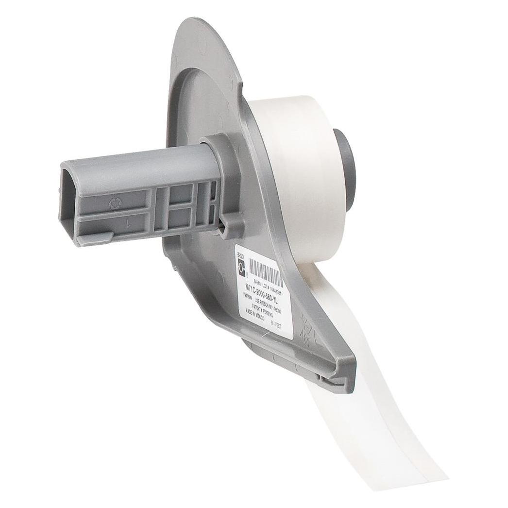Brady M7C-375-422, Polyester, Weiss, glänzend, 9.53 mm x 15.24 m, permanent, Endlos (M7C-375-422)