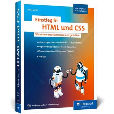 Einstieg in HTML und CSS, Taschenbuch von Peter Müller, Rheinwerk, 978-3-367-10233-4