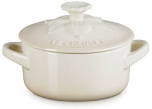 Le Creuset Meringue Stoneware La Jardin Daffodil Petite Casserole