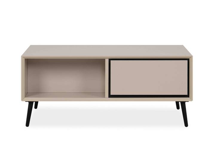 Finori Arona 55A Couchtisch 94x40x55 cm Sand/Schwarz
