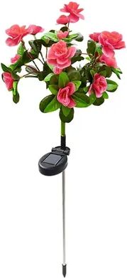 Perfect Picks Market Solar Flower Garden Lights LED Waterproof Outdoor Pathway Lights Decorative Lawn Landscape Lighting red