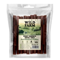 WILD FARM Kaninchen Zahntuben 500g Hundeleckerli