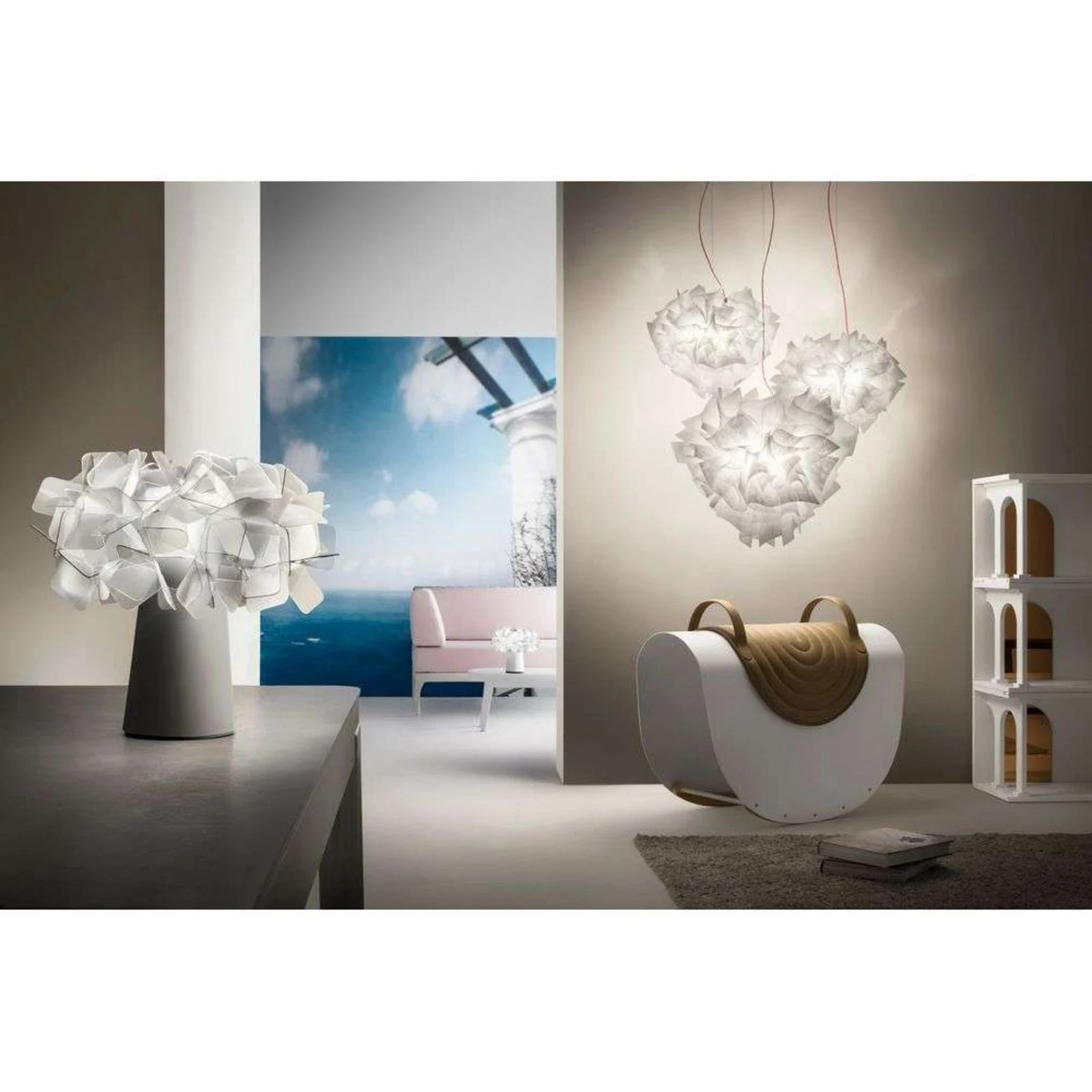 Slamp Velin Couture Hanglamp Ø60 - Kunststof - Rond