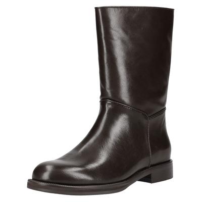Stiefel INUOVO "INUOVO Stiefel Leder", Damen, Gr. 38, dunkelbraun, Leder, Schuhe Stiefel