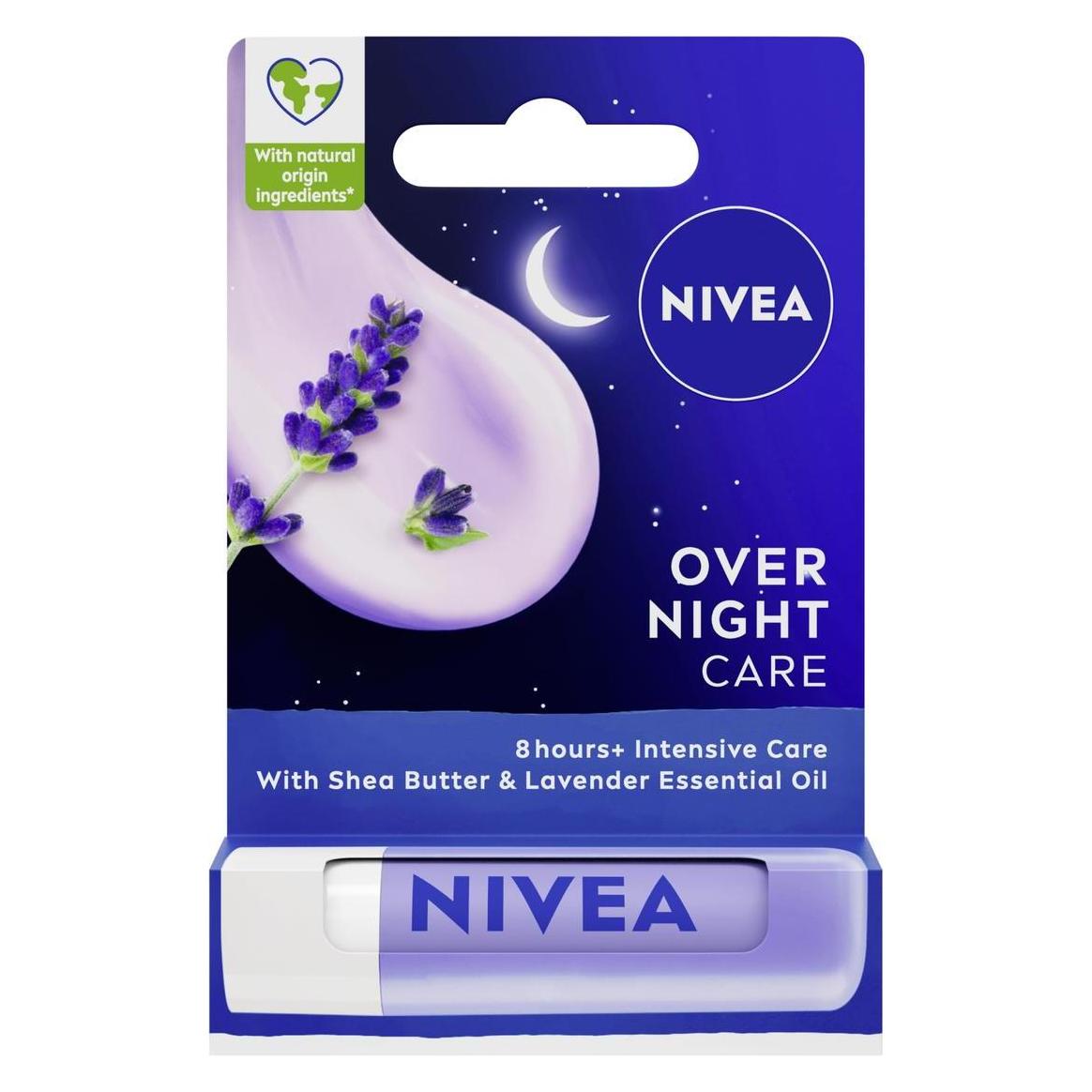 Nivea Overnight Care pomadka do ust 4,8g (Lippenbalsam, Lippenpflege Stick, 4.80 g) (37891317)