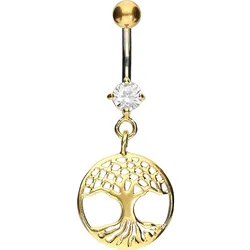 Titan Bananabell mit 925er Silber-Design LEBENSBAUM