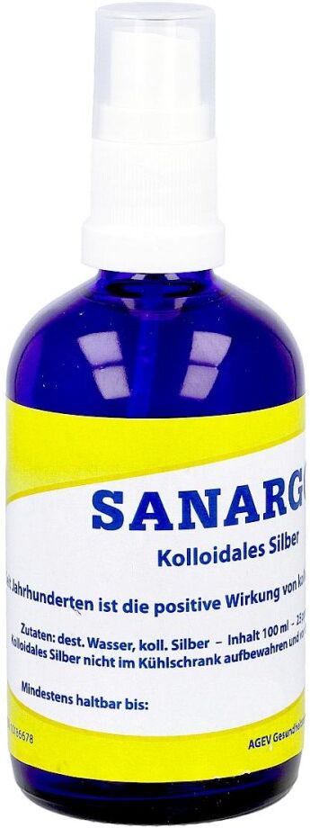 Sanargo kolloidales Silber Sprühflasche 100ml