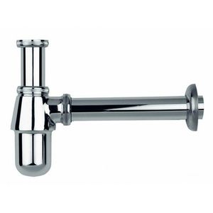 hansgrohe Siphon Tassensiphon Standard Waschbecken, 1 1/4 Zoll, Messing, verchromt