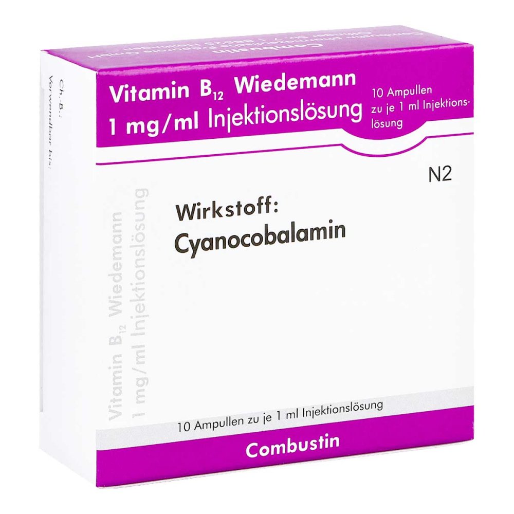 COMBUSTIN Pharmazeutische Präparate GmbH Vitamin B12 Wiedemann Ampullen 02260834