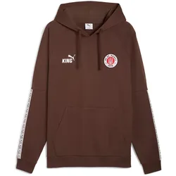 PUMA FC St. Pauli King Hoodie Herren 01 - espresso brown/puma white M